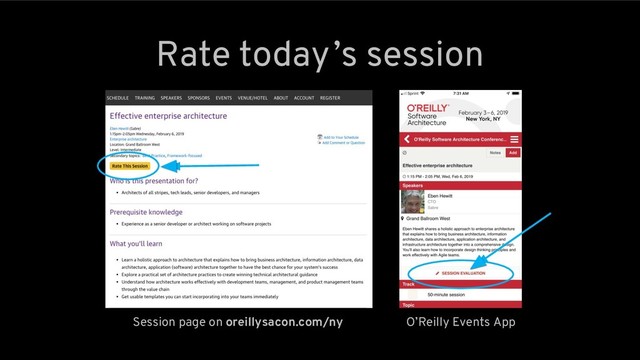 Rate today ’s session
Session page on oreillysacon.com/ny O’Reilly Events App
