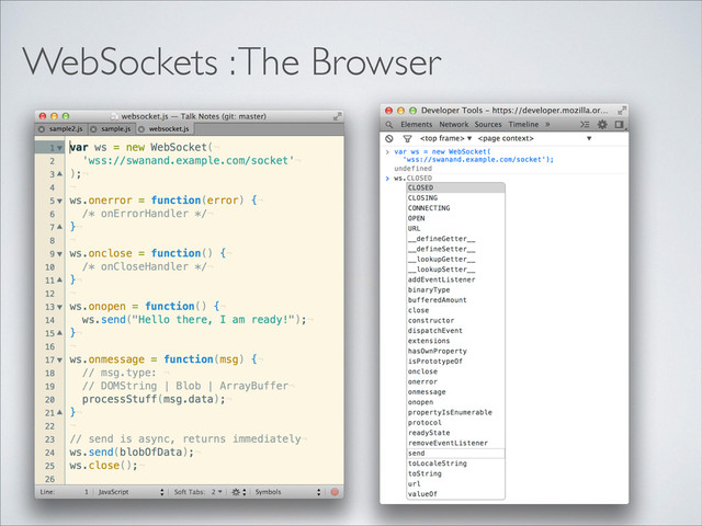 WebSockets : The Browser
