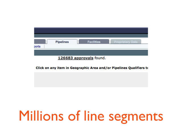 Millions of line segments
