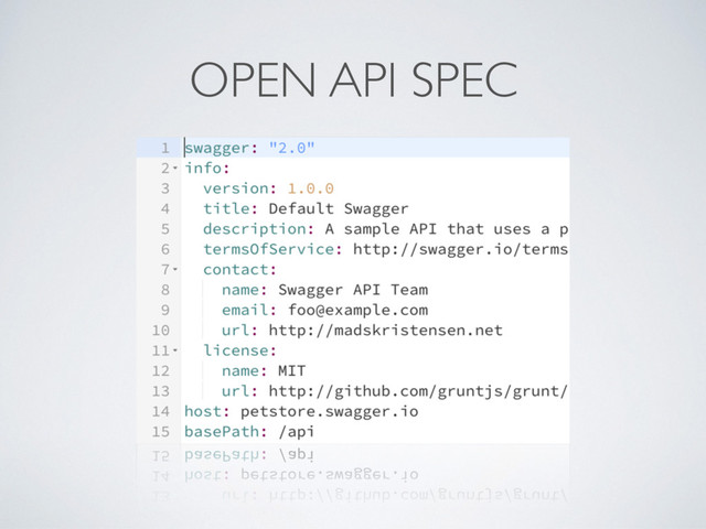 OPEN API SPEC
