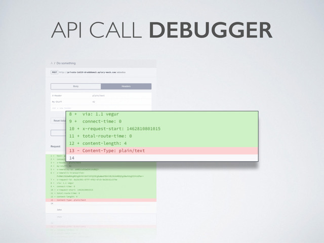 API CALL DEBUGGER

