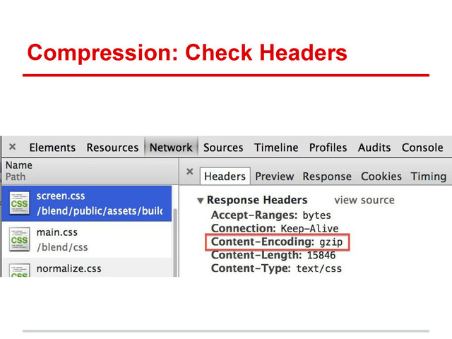Compression: Check Headers
