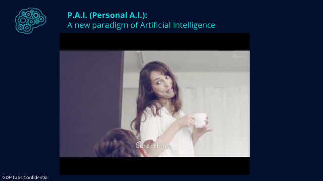 P.A.I. (Personal A.I.):
A new paradigm of Artificial Intelligence
GDP Labs Confidential
