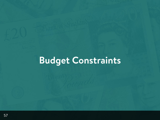 Budget Constraints
57
