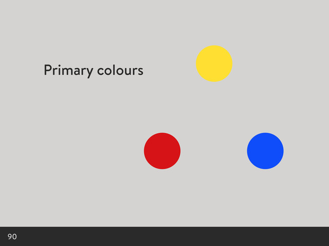 Primary colours
90
