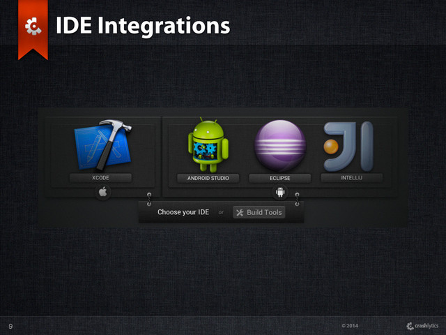 © 2014
9
IDE Integrations
