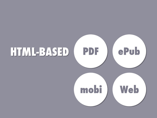 HTML-BASED PDF ePub
mobi Web
