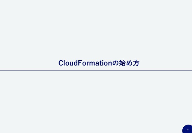 31
CloudFormationの始め方
