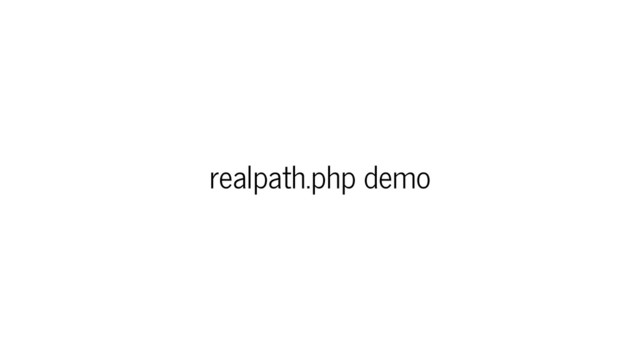 realpath.php demo
