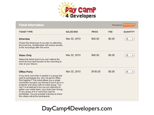 DayCamp4Developers.com
