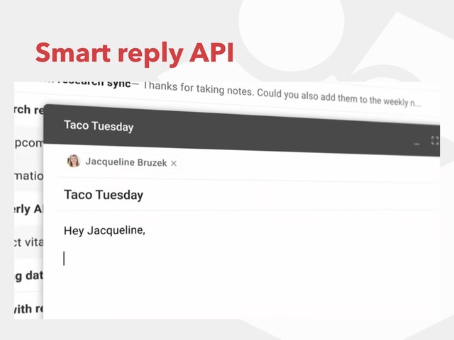 Smart reply API
