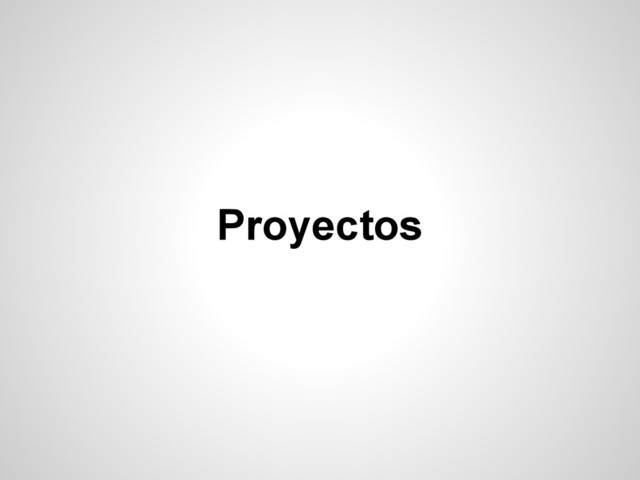 Proyectos

