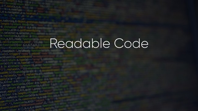 Readable Code

