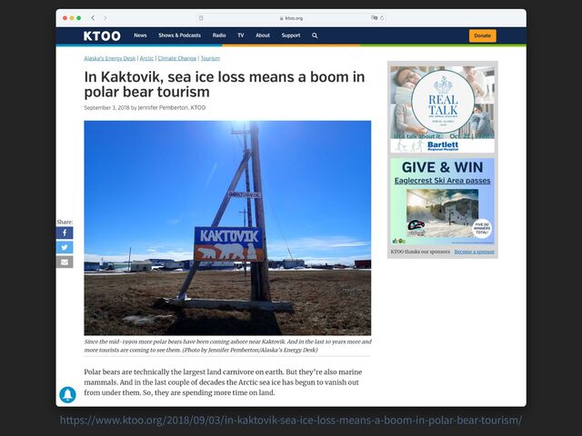 https://www.ktoo.org/
20
18
/
0
9
/
03
/in-kaktovik-sea-ice-loss-means-a-boom-in-polar-bear-tourism/
