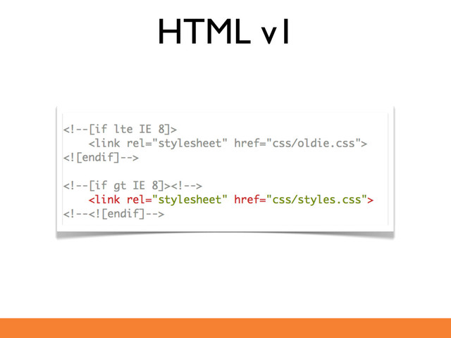 HTML v1
