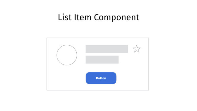 List Item Component
Button
