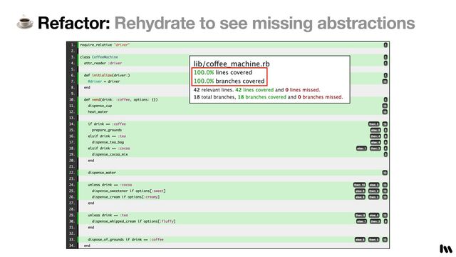 ☕ Refactor: Rehydrate to see missing abstractions
