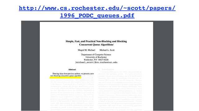 http://www.cs.rochester.edu/~scott/papers/
1996_PODC_queues.pdf
