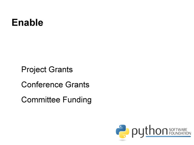Enable
Project Grants
Conference Grants
Committee Funding

