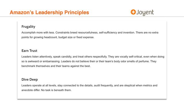 Amazon’s Leadership Principles
