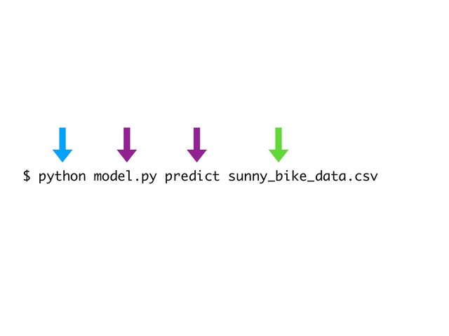 $ python model.py predict sunny_bike_data.csv
