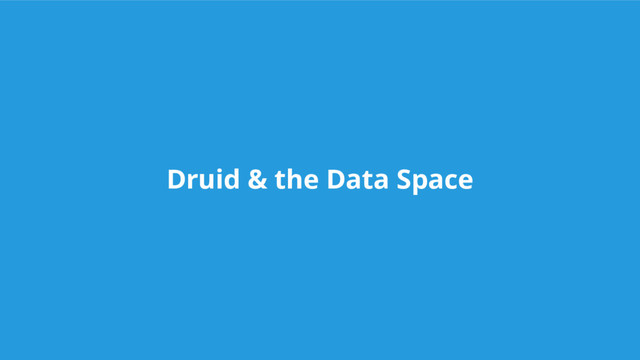 Druid & the Data Space
