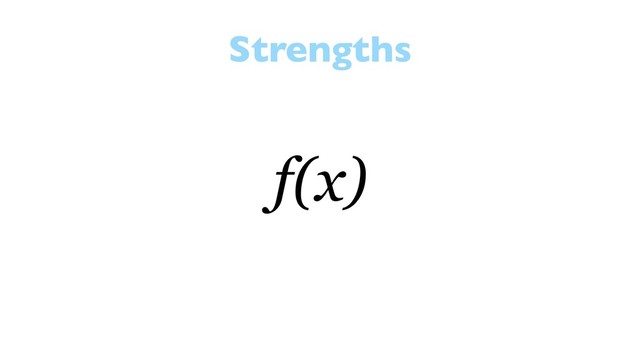 Strengths
f(x)
