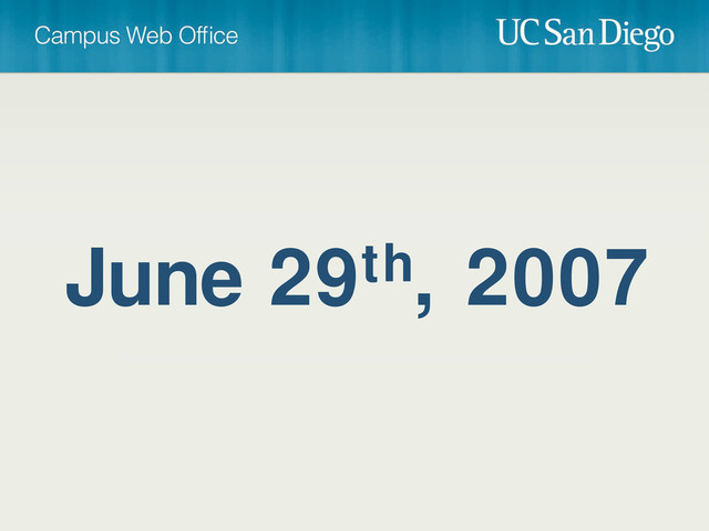 June 29th, 2007
