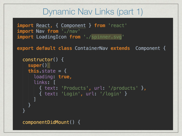 Dynamic Nav Links (part 1)
