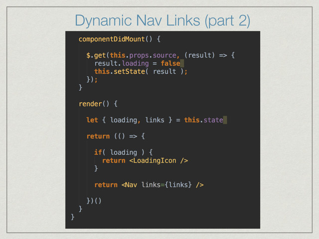 Dynamic Nav Links (part 2)
