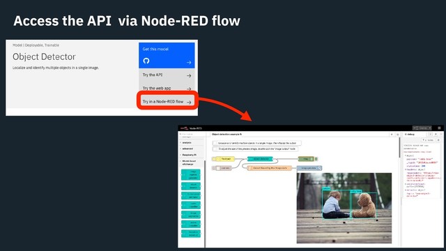Access the API via Node-RED flow
