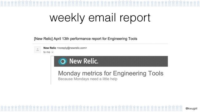 !
@kwugirl
weekly email report
