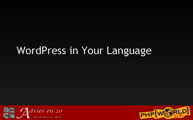 WordPress in Your Language
