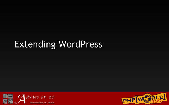Extending WordPress
