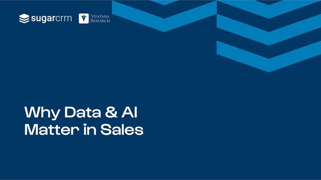 Why Data & AI
Matter in Sales
