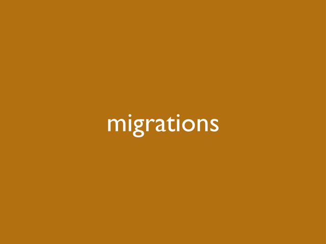 migrations
