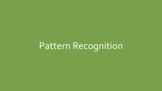 Pattern Recognition

