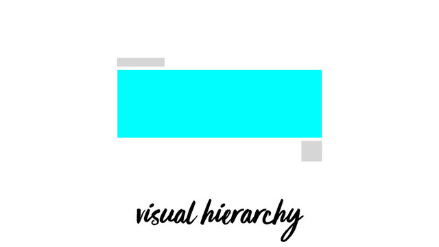 visual hierarchy
