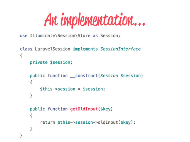 An implementation...
