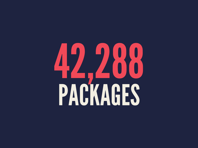 42,288
PACKAGES
