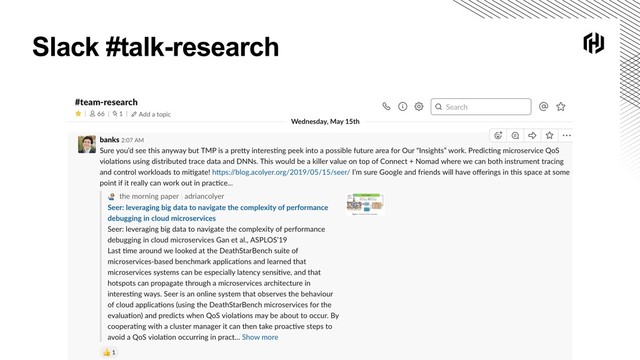 Slack #talk-research

