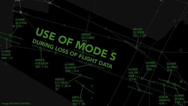 USE OF MODE S
DURING LOSS OF FLIGHT DATA
Image: © EUROCONTROL
