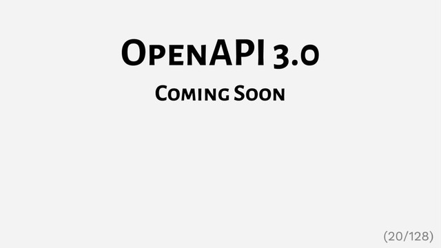 OpenAPI 3.0
Coming Soon
