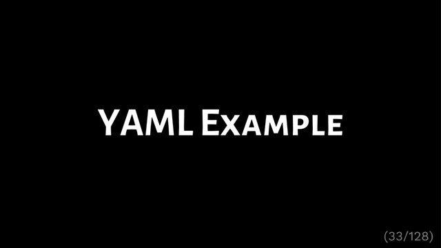 YAML Example
