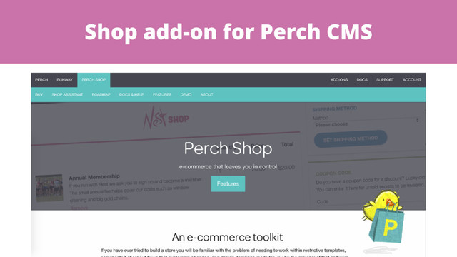 Shop add-on for Perch CMS
