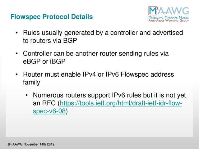 A2-2_BGP Flowspec Best Practices And The DDoS Info Sharing Project ...