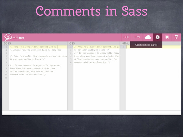 Comments in Sass
