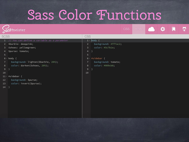 Sass Color Functions

