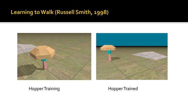 Hopper Training Hopper Trained
