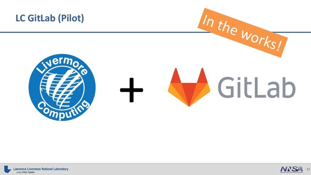 13
LLNL-PRES-796969
LC GitLab (Pilot)
+
In the works!
